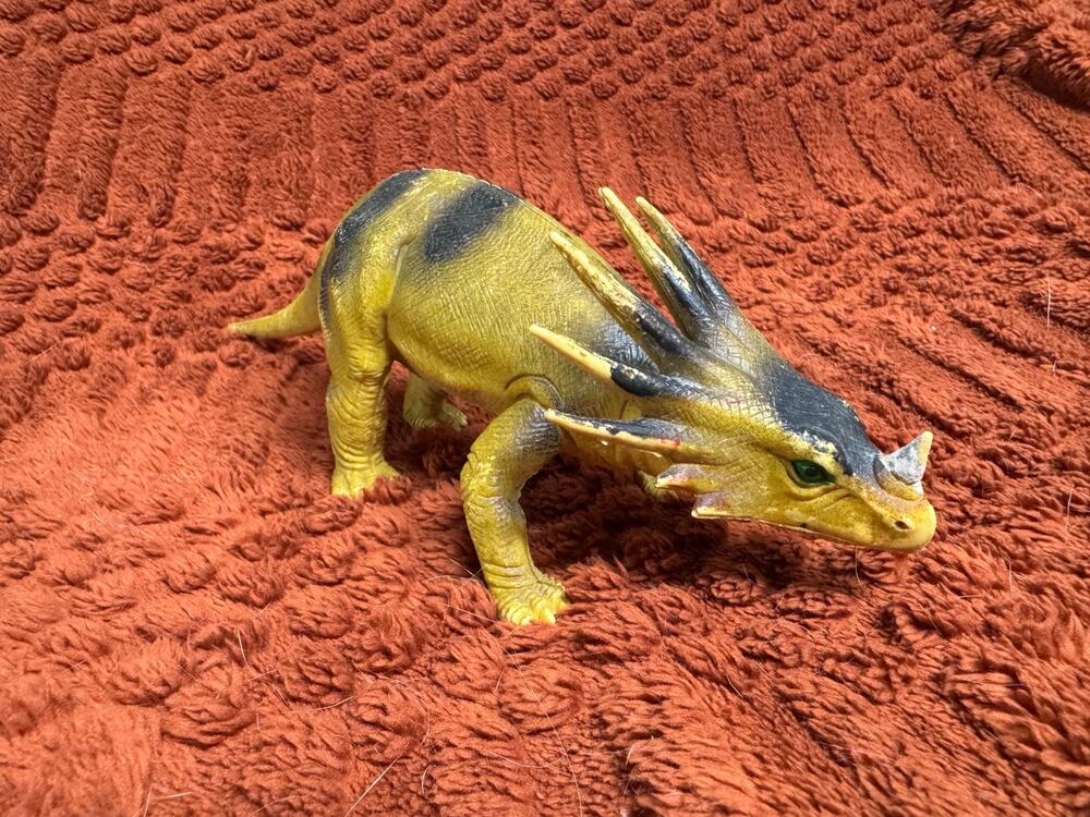 Rare Vintage 1985 Imperial Styracosaurus Dinosaur Figure Toy